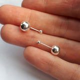 Set Aretes Broquel bola grande y mini arracada