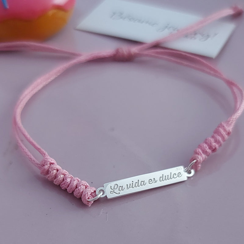 Pulsera Esclava Personalizada tejida