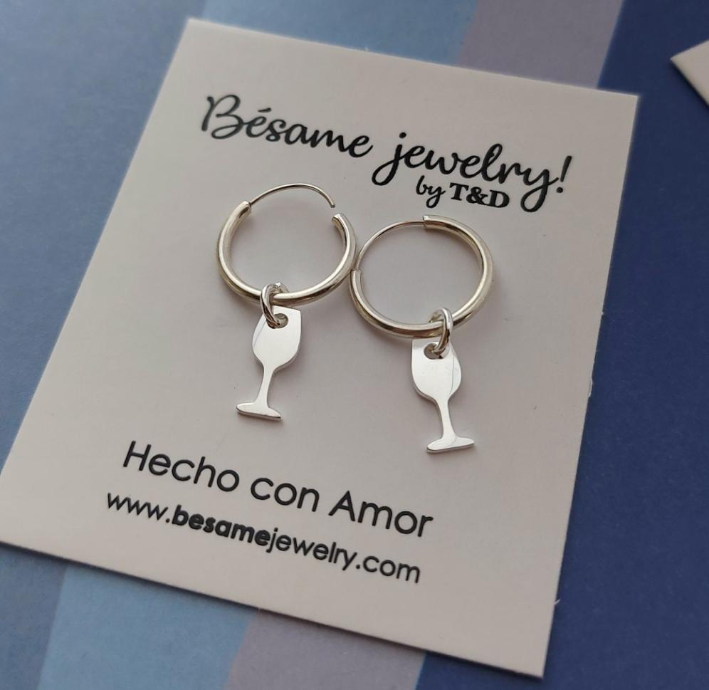 Aretes mini arracada piercing copa