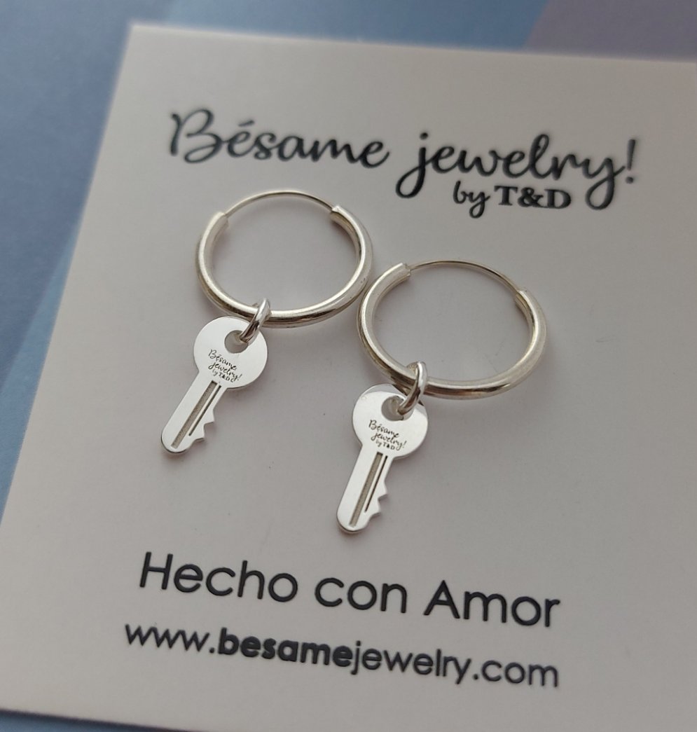 Aretes Mini arracada Piercing Llave