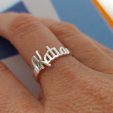 anillo nombre plata mexicana