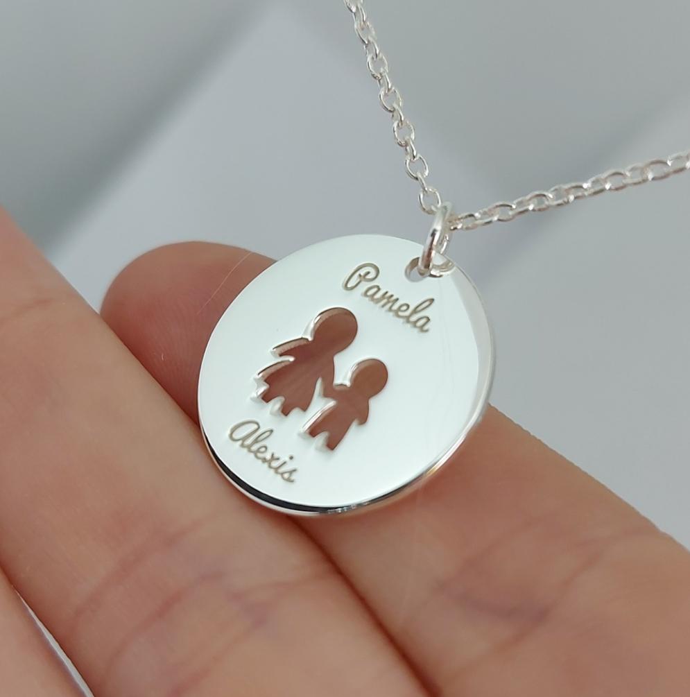 collar mama plata joyeria mexicana