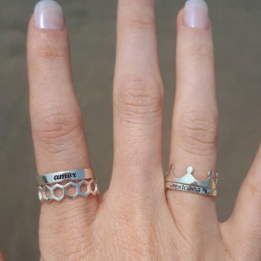 Anillo Corona liso