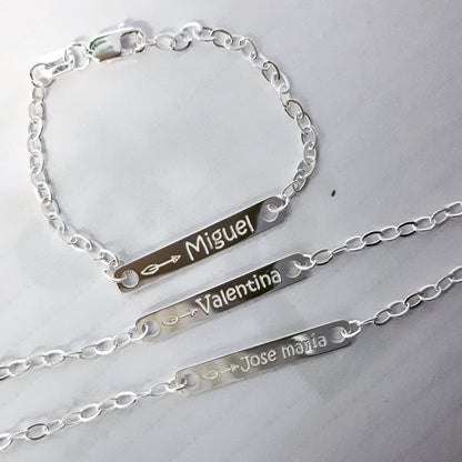 Esclava Grabada Personalizada Bebe