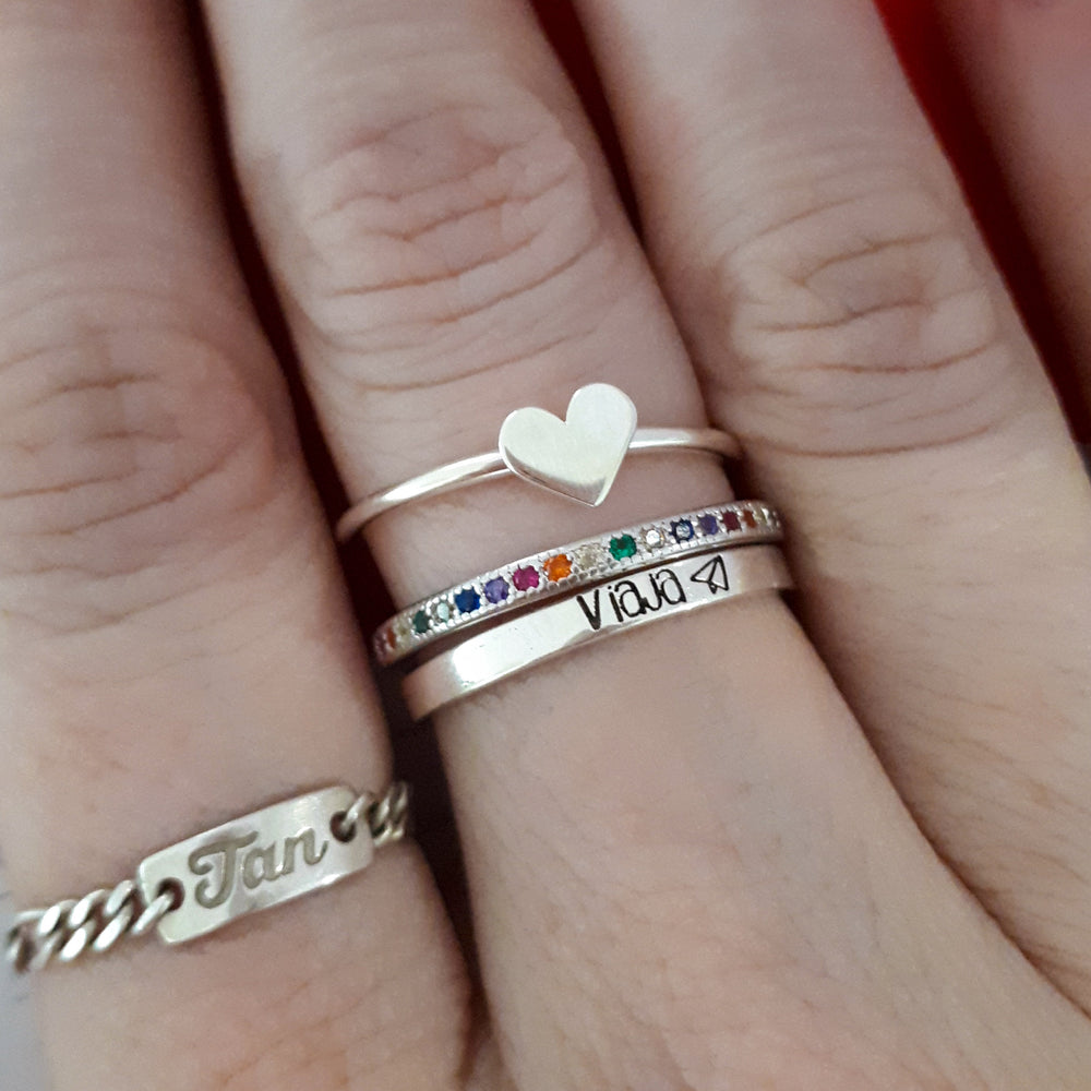 anillo corazon
