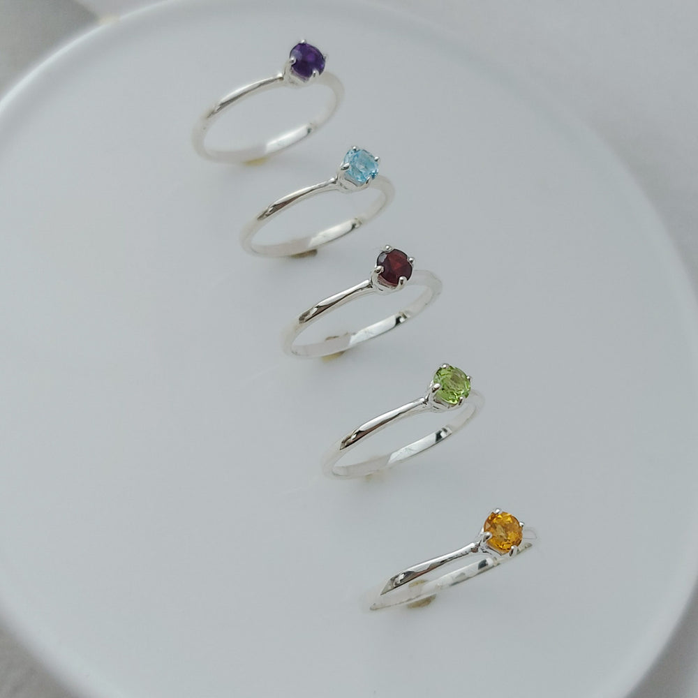 anillo compromiso solitario promesa