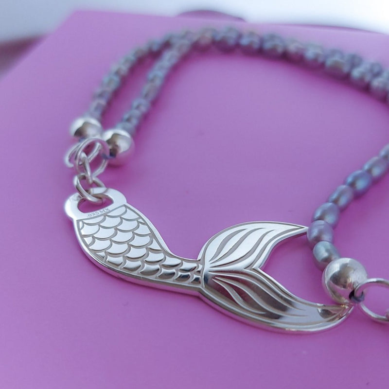 Collar Sirena y perlas