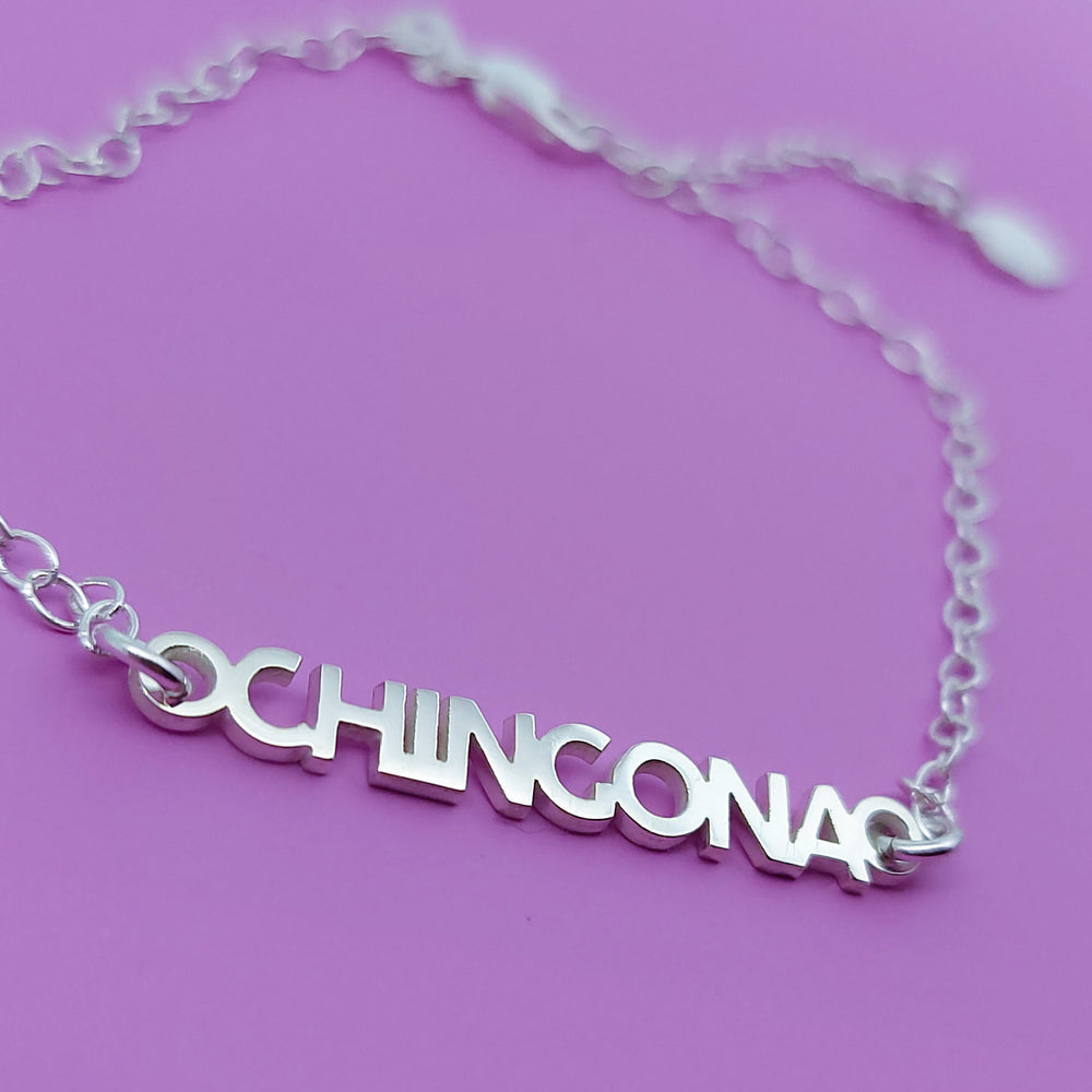 pulsera mujer plata chingona joyeria mexicana