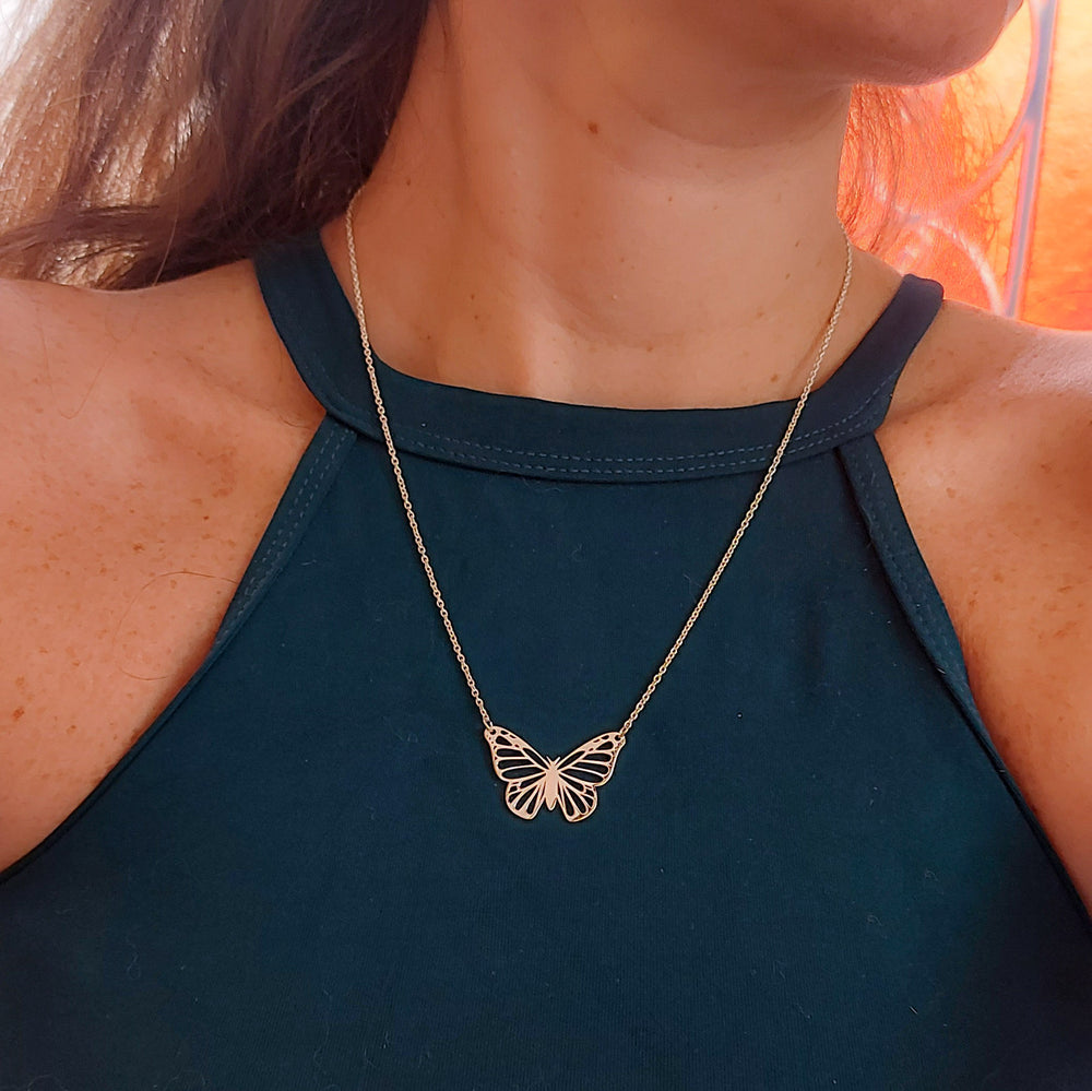 Collar Mariposa Monarca