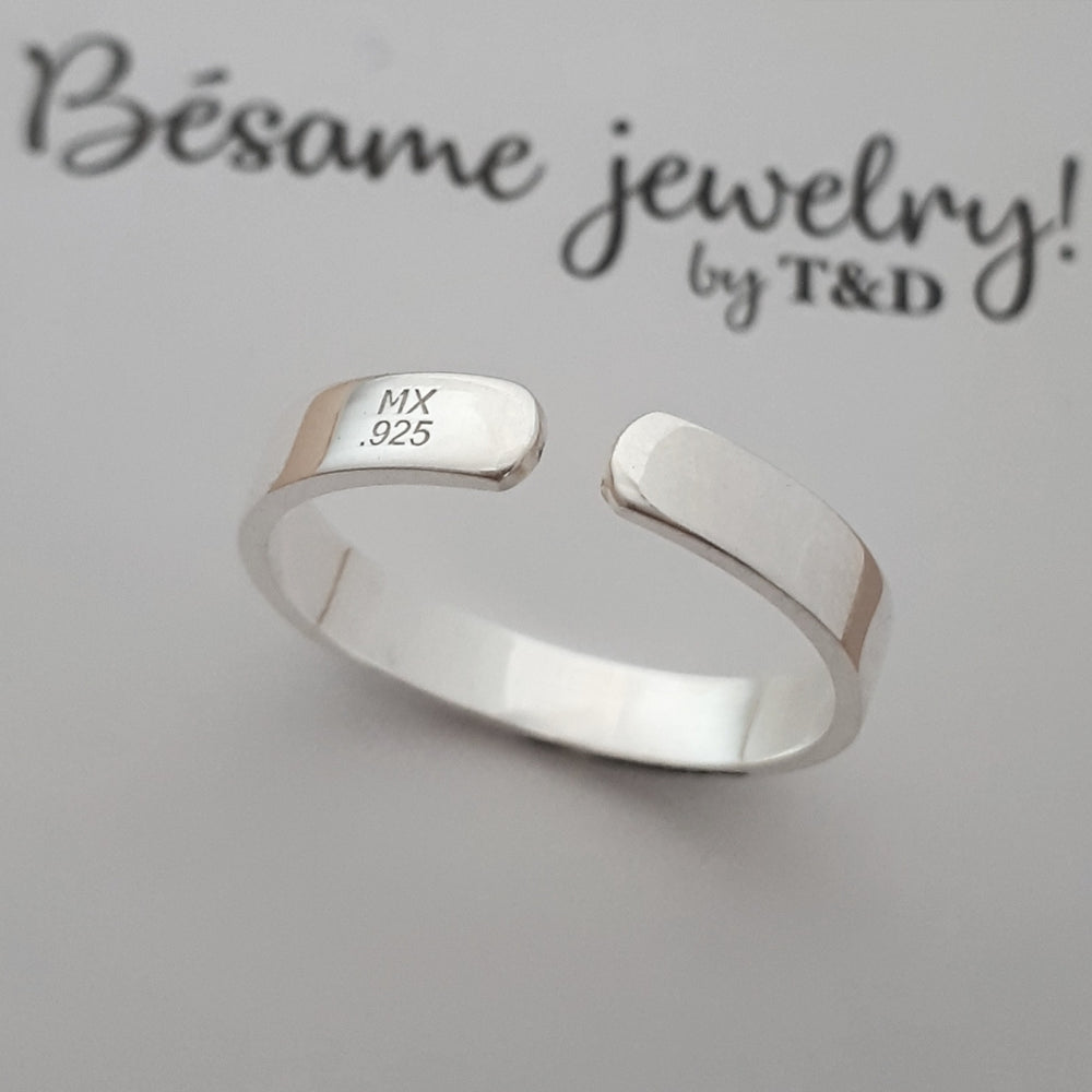 Anillo grabado Personalizado 3mm