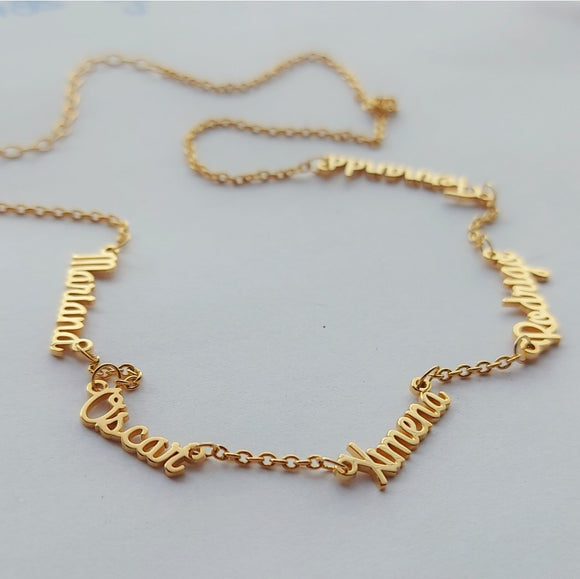 Collar Nombres Personalizado Círculo – Bésame Jewelry