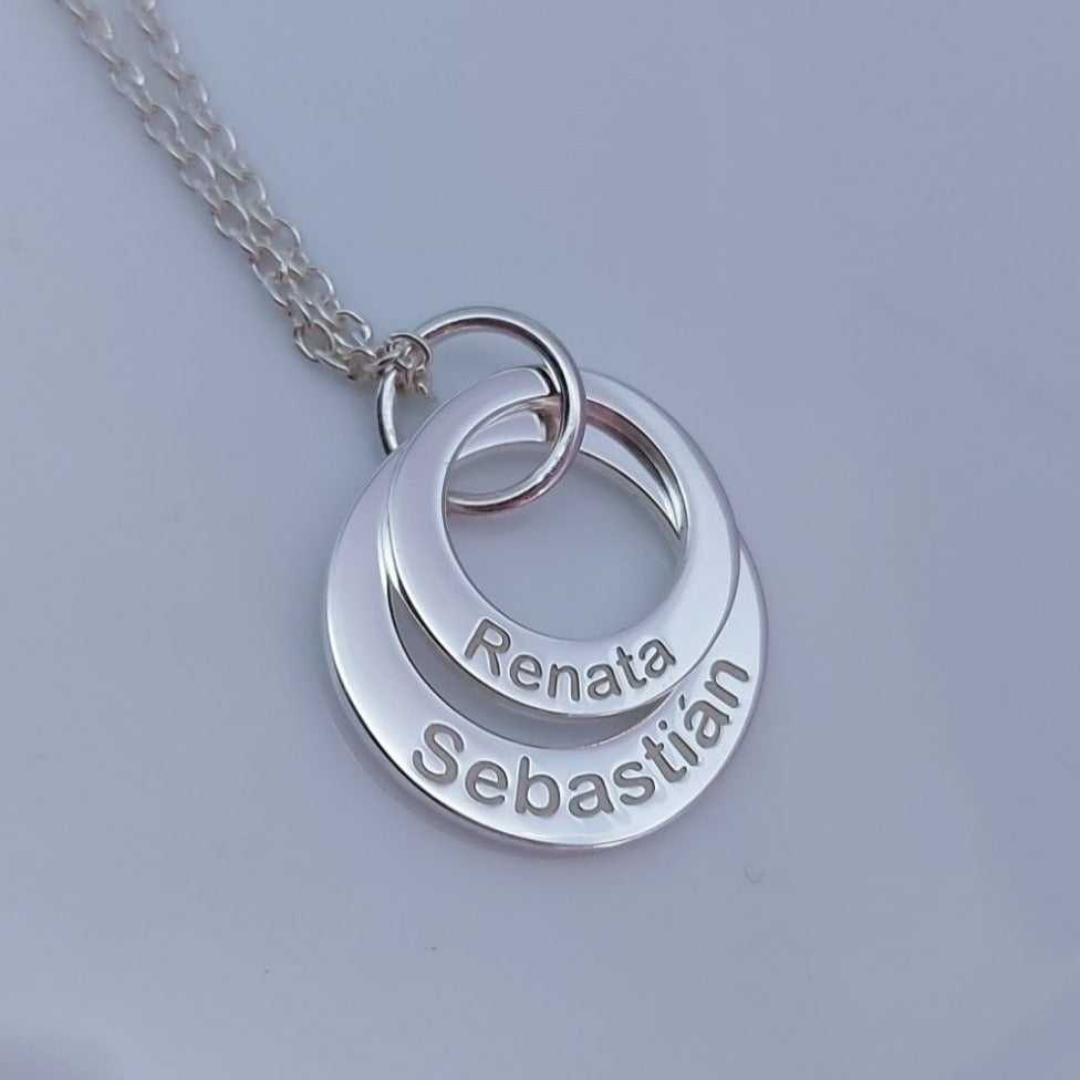 Collar Aros Grabado Personalizado
