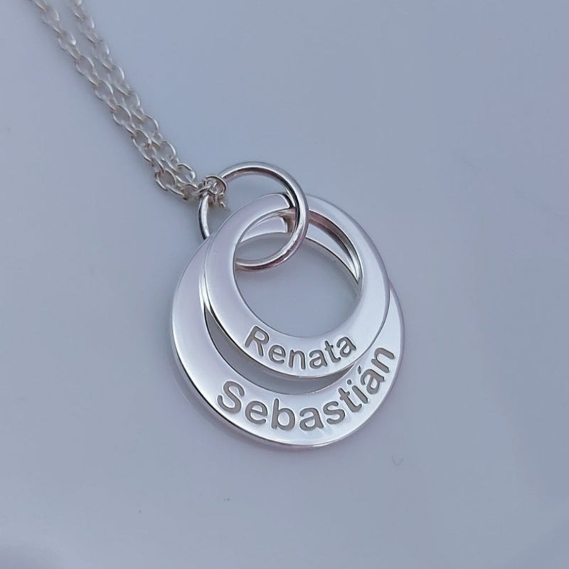 Collar Aros Grabado Personalizado