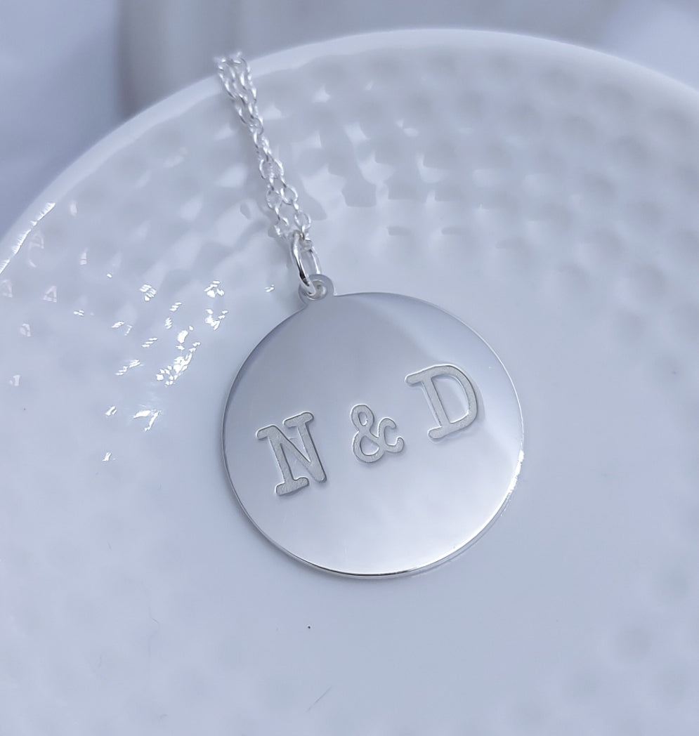 Collar Medalla Personalizada Mensaje