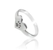Anillo huella corazón