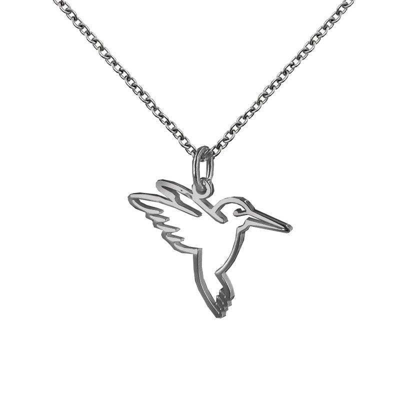 Collar Colibrí silueta