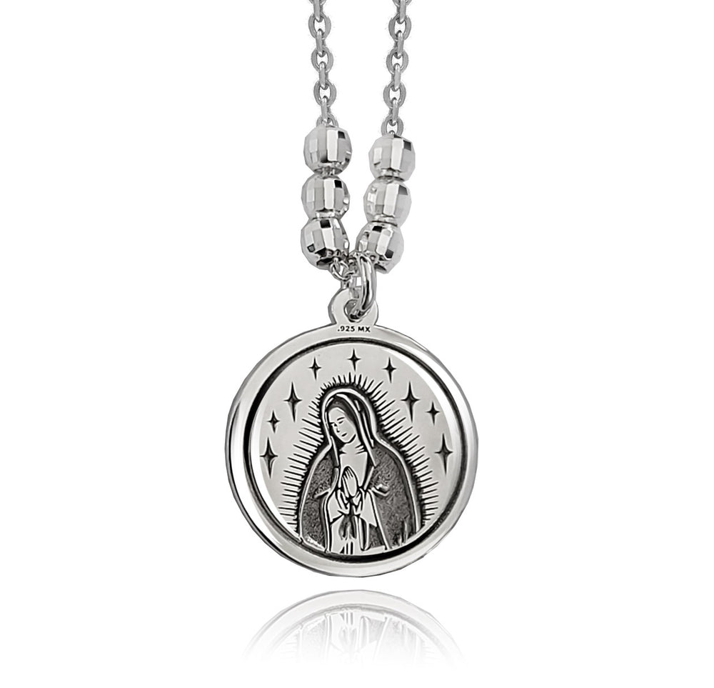 Collar Medalla Virgen redonda