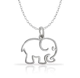 Collar elefante silueta