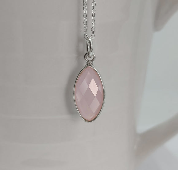 Collar Cuarzo Rosa