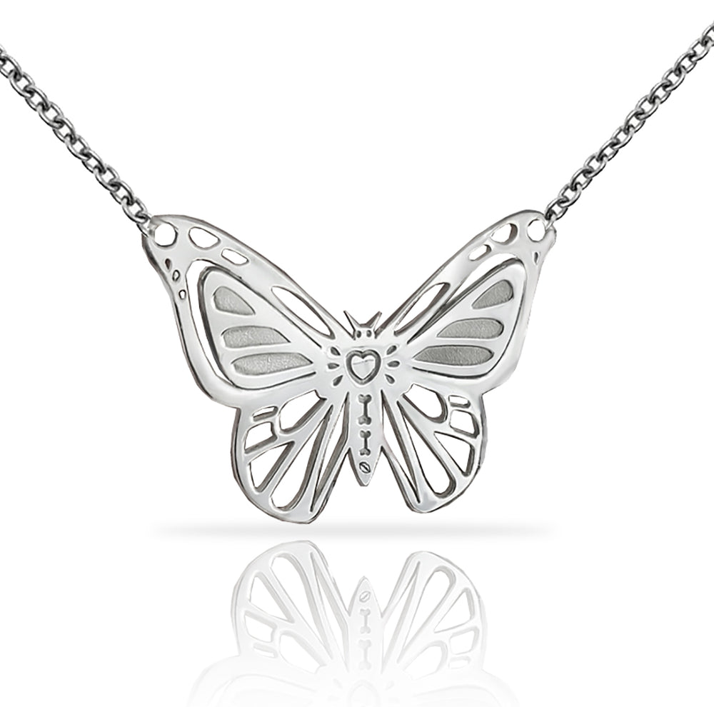 joyeria mexicana de plata collar mariposa de plata