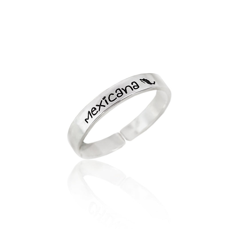 Anillo Mexicana Grabado