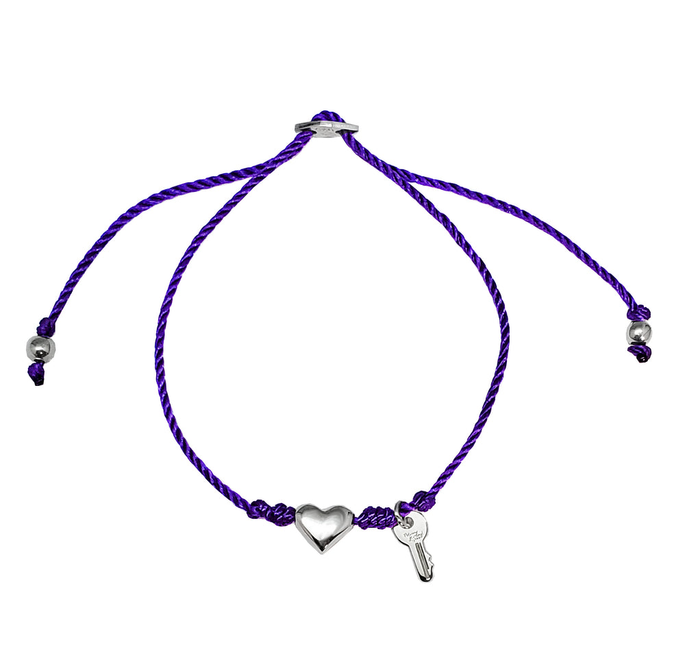 Pulsera Corazón hilo colores 1mm