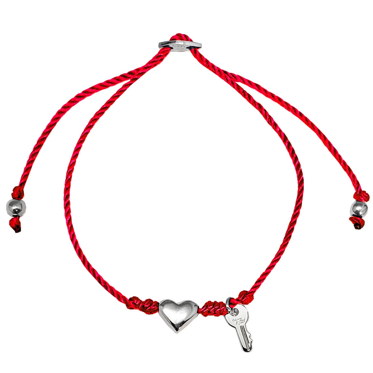 pulsera roja corazon