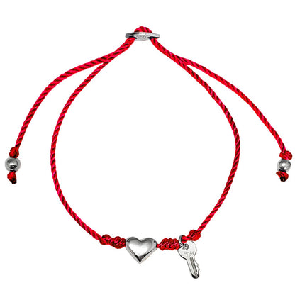 pulsera roja corazon