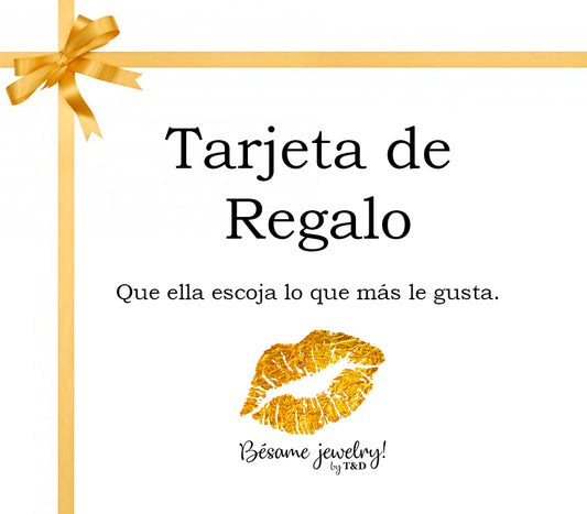 Tarjeta de regalo - Que ella escoja su regalo! Canjeable